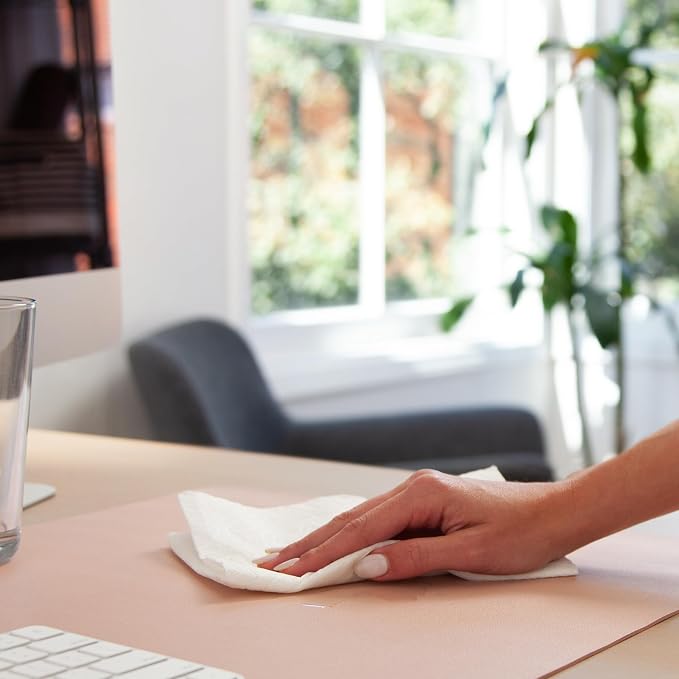 Smead Desk Pad, Vegan Leather Desk Mat - Image 6