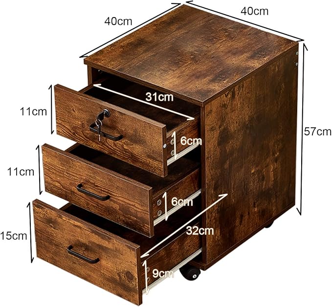 TUKAILAi Mobile File Cabinet - Image 3