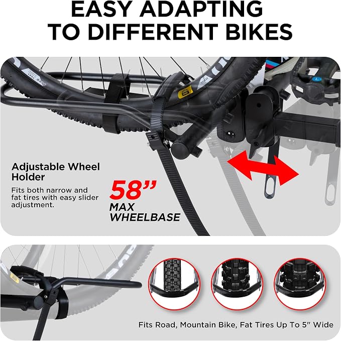 Young Hitch Mounted 2-Bike Rack - Image 3