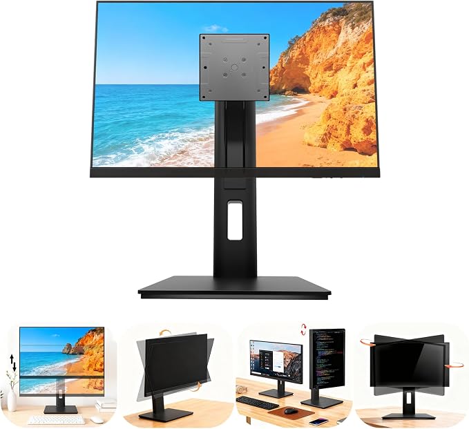 2026 Version Ergonomic VESA Monitor Stand, 150mm Spring Height adjustment by Brezpick