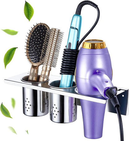 Hair Tool Organizer, Blow Dryer Holder Wall Mounted, Hot Tools Holder Storage by LOXSUN