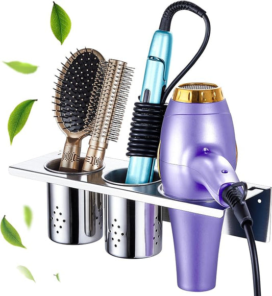 Hair Tool Organizer, Blow Dryer Holder Wall Mounted, Hot Tools Holder Storage by LOXSUN