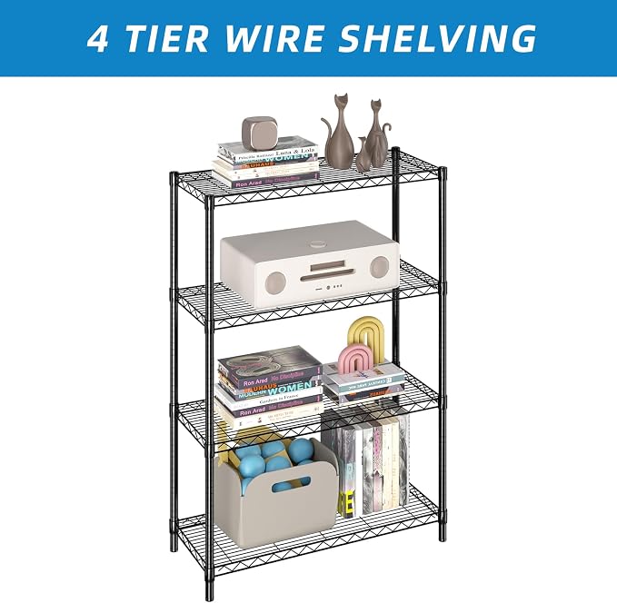 Guan River 4-Shelf Adjustable Metal Wire Shelving, Sturdy and Durable, Storage - Image 5