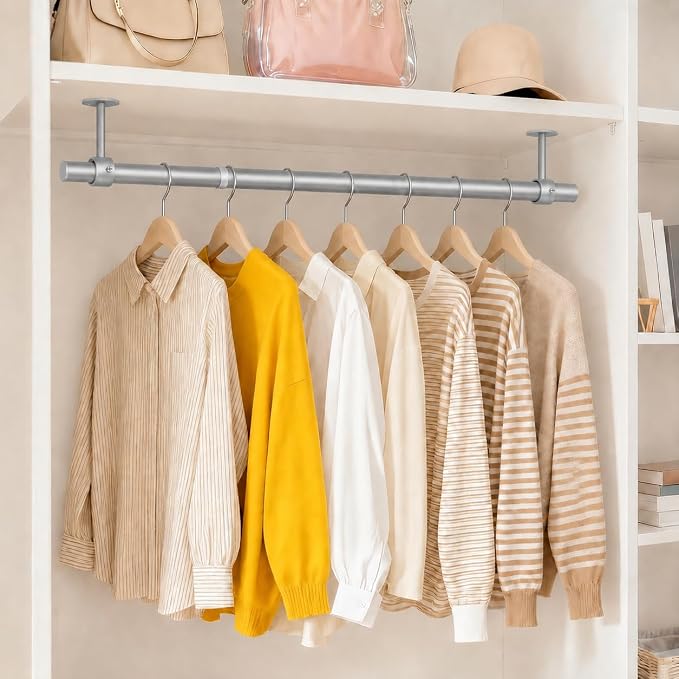 Supforce Ceiling Mounted Closet Rods - Image 2