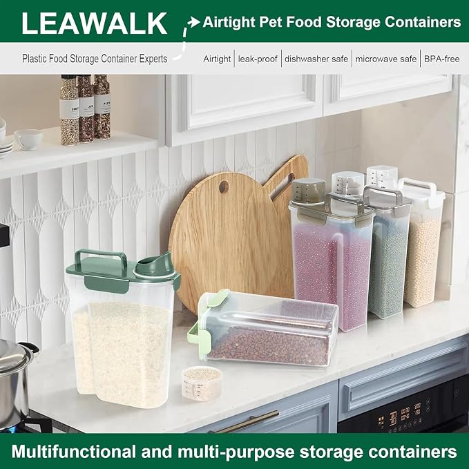 5-7Lbs Cat Dog Storage Container, Portable Pet Food Containers - Image 7