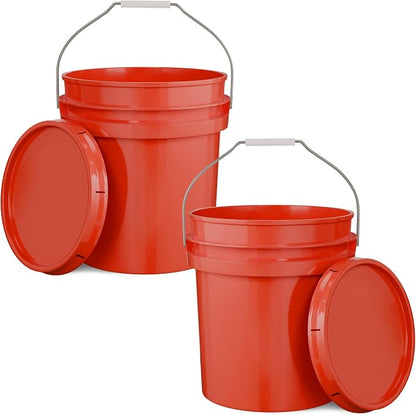 EconoHome 5-Gallon Red Bucket Pail Container by EconoHome