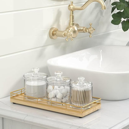 Wooden Decorative Tray, Oak 11.2" L Kitchen Countertop Soap Sponge Holder - Image 6