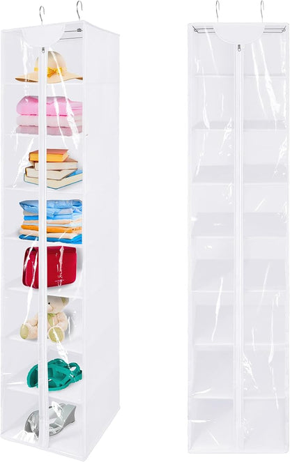 Libeder Hanging Closet Organizer, 8-Shelf Wardrobe Clothes Storage Organizer by Libeder