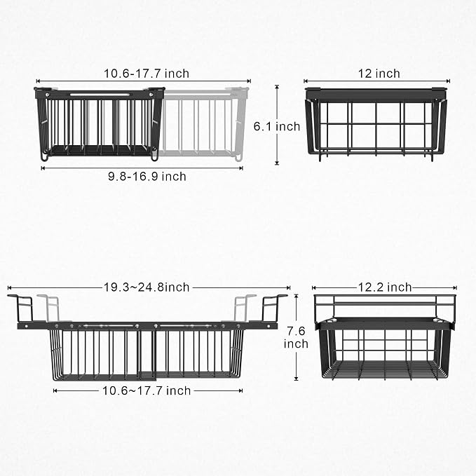 iSPECLE Large Expandable Freezer Organizer Bins - Image 8