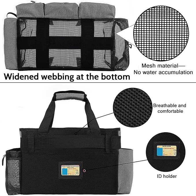 Large Cleaning Caddy Bag Built-in Sturdy Support Board, Cleaning Organizer - Image 6