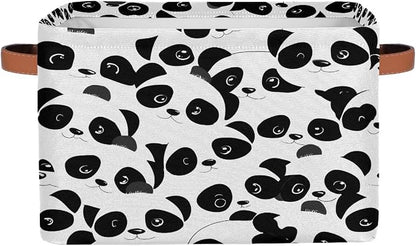 Pardick Cute Panda Animal Basket Storage Bins Large Fabric Toys Storage Cube Box by Pardick