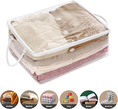 10 PCS Clear Zippered Storage Bags - Image 4