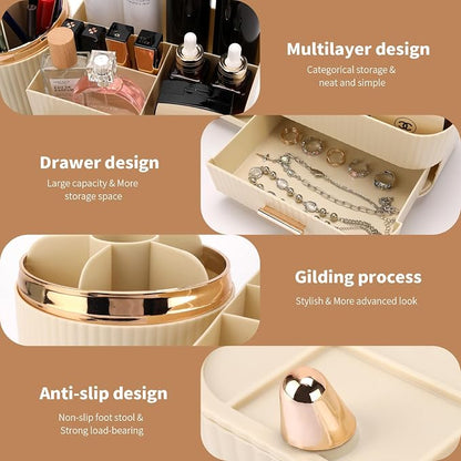 Beborxue 360° Rotating Makeup Organizer - Image 4