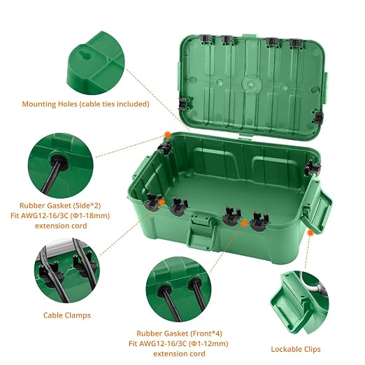 QUOBAS Extra Large Outdoor Electrical Box Waterproof, IP54 Weatherproof - Image 6