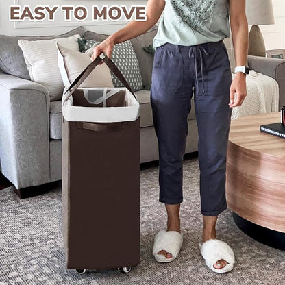 CHICVITA 75L Large Rolling Laundry Basket - Image 7
