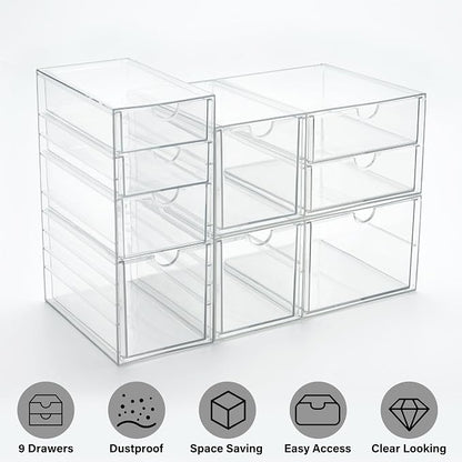 Prsildan Acrylic Drawer Makeup Organizer - Image 8