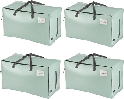 VENO 4 Pack Moving Bags and Large Christmas Decoration Storage Bins by Veno