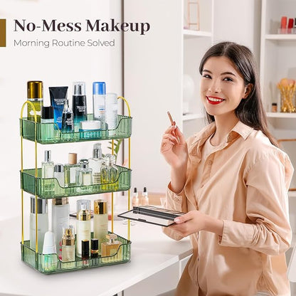 Aveniee Bathroom Counter Organizer, 3 Tier Perfume Skin Care Countertop Storage - Image 5
