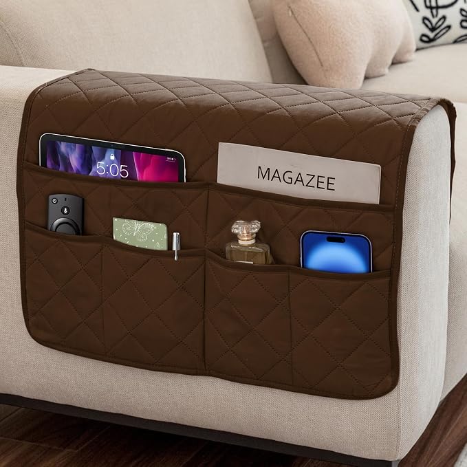 Remote Control Holder for Recliner Non-Slip Armchair Caddy Couch Armrest by DECKALY