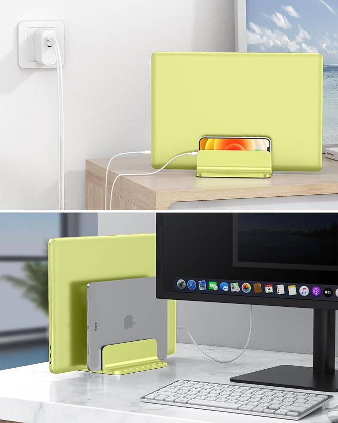 OMOTON Vertical Laptop Stand, Desktop Aluminum Mac Book Stand - Image 7