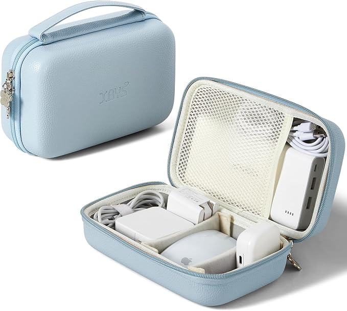 Charger Case for Macbook, Portable Tech Electronic Organizer Bag, Small Travel by Linpr