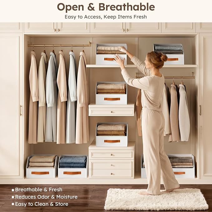 Homsorout Fabric Storage Bins for Organizing - Image 3