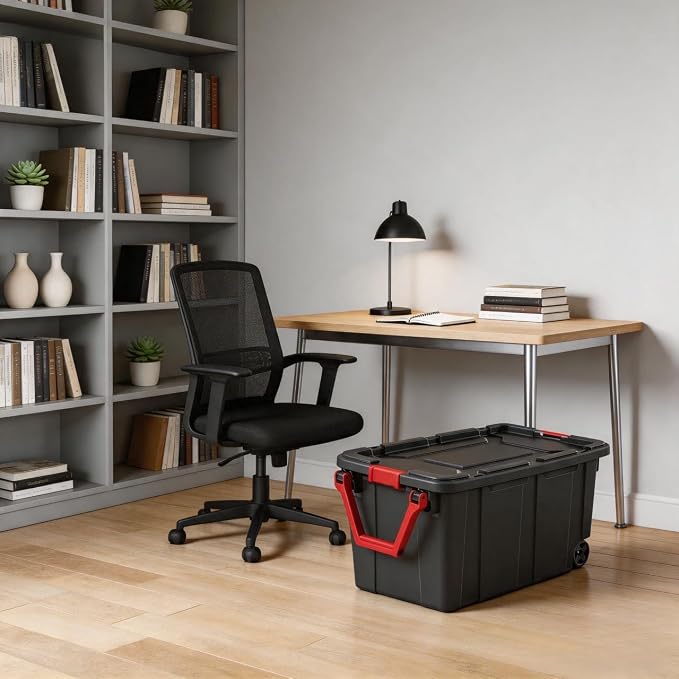 40-gallon wheeled plastic storage boxes - Image 6
