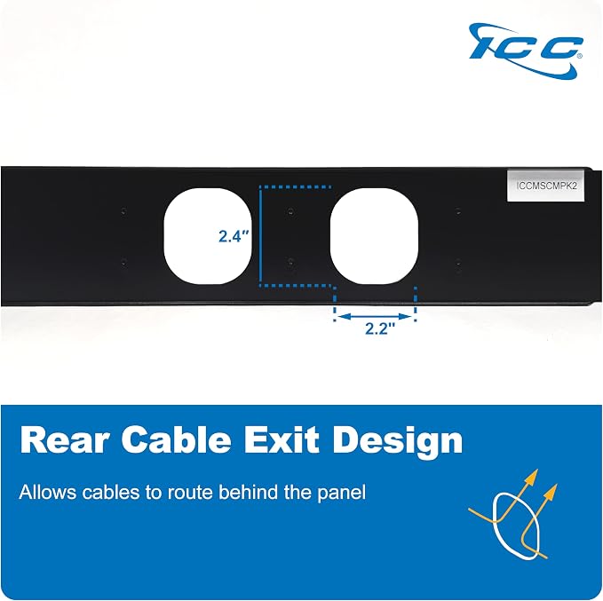 ICC 2U Ring Cable Manager Panel - Image 9