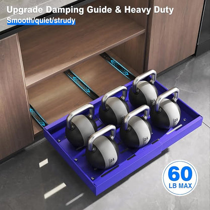Mustorn 2 Pack Pull Out Cabinet Organizer, Expandable Slide Out Drawers - Image 5