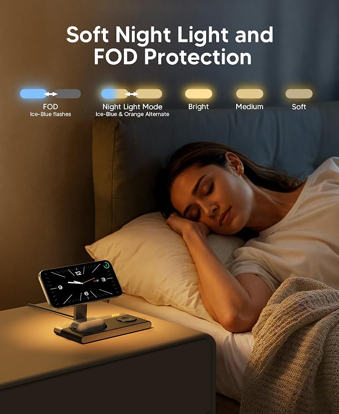 Foldable 3 in 1 Magnetic Wireless Charging Station - Image 5