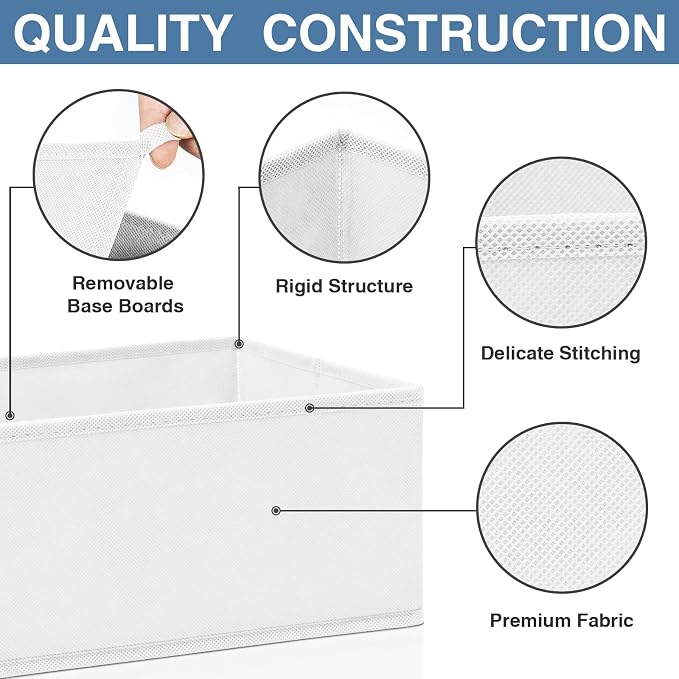 Criusia Drawer Organizer Clothes, 24 Pack Dresser Organizer Bins - Image 5