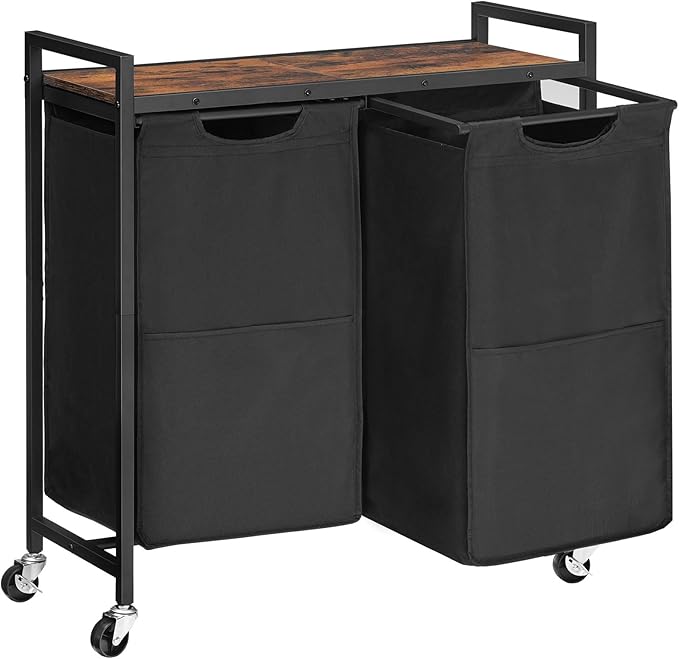 HOOBRO Laundry Hamper, Laundry Sorter 2 Section, 2 × 13 Gal, Laundry Basket by HOOBRO