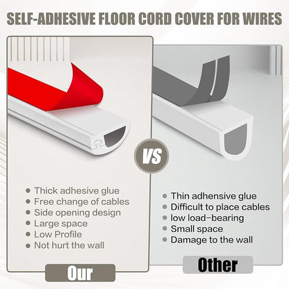 Silicone Wall Wire Hider, Side Open Wire Covers - Image 6