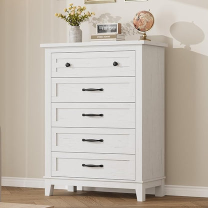 GarveeHome 5 Dresser for Bedroom, 41.3 in Tall Vertical Drawer Dresser by GarveeHome