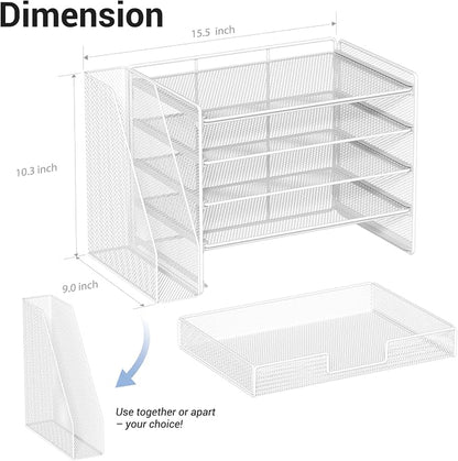 OPNICE Desk Organizer, 5-Tier Desktop File Organizer - Image 6