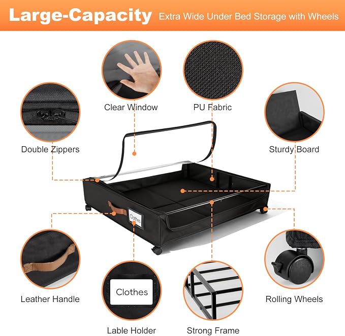 80L Larger Under Bed Storage - Image 6