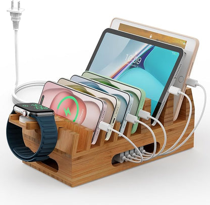 Pezin & Hulin Bamboo Charging Station Holder by PezinHulin