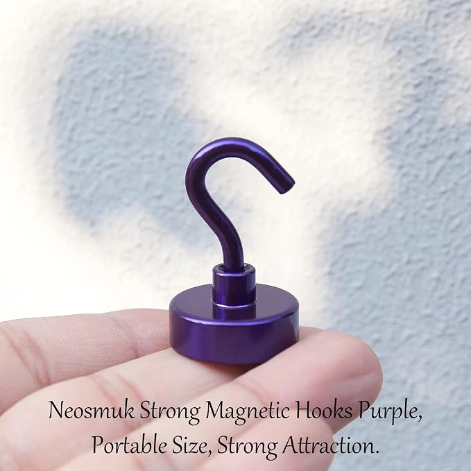 Neosmuk Magnetic Hooks, Heavy Duty 40lb+ Strong Magnet Hook - Image 2