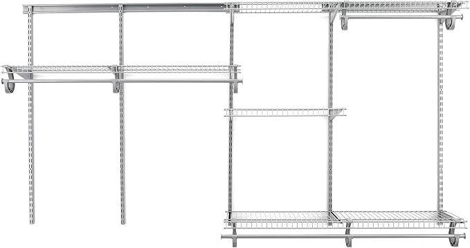 ClosetMaid ShelfTrack Wire Closet Organizer System, Adjustable from 5 to 8 Ft. by ClosetMaid