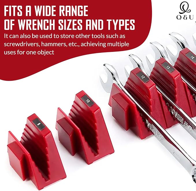 Q&U Wrench Organizer Modular System – 48 PCS Magnetic Wrench Organizer - Image 7