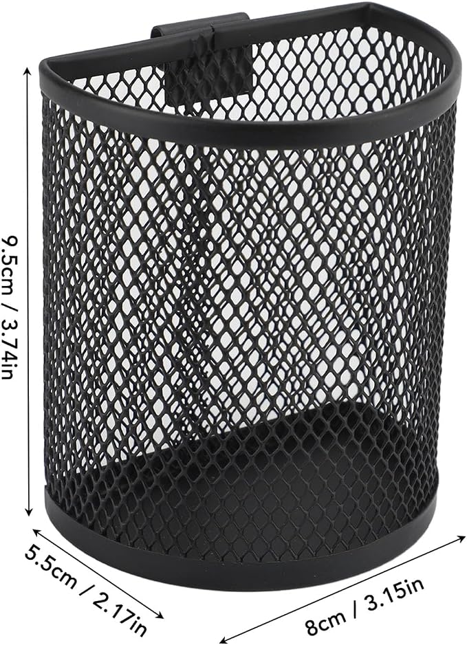AYNEFY Wall Mounted Pencil Holder, Mesh Stainless Steel Pen Basket - Image 5