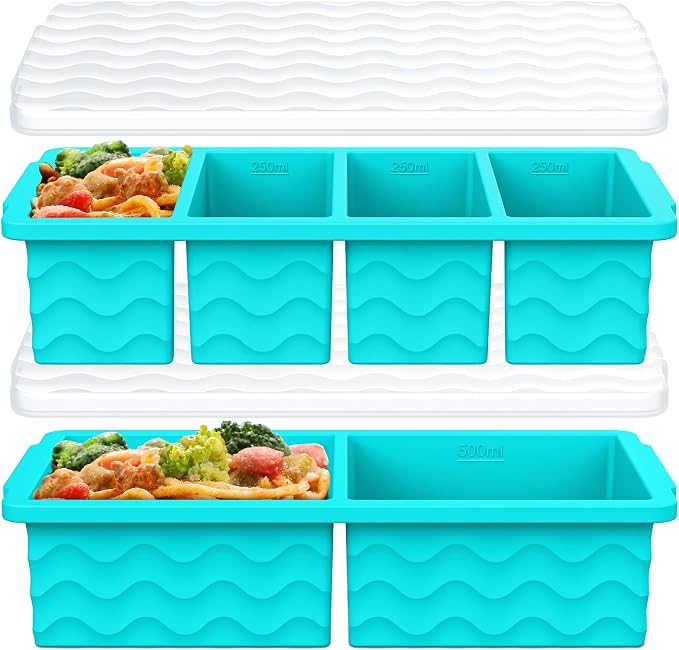 Silicone Freezer Trays with Lid by Aopigavi