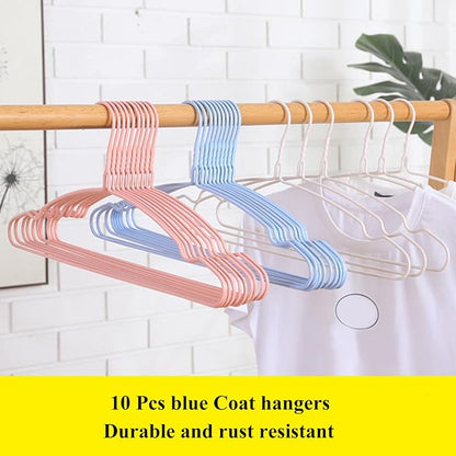 Sky Blue Wire Clothes Hangers - Image 5