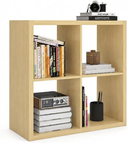 CTESNE【Wooden 4 Cube Storage Organizer Shelf by CTESNE