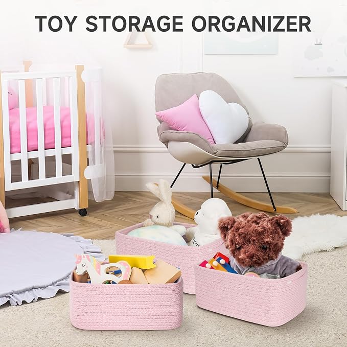 Shelf Baskets for Organizing | Storage Basket for Shelves | Small Woven Baskets - Image 4