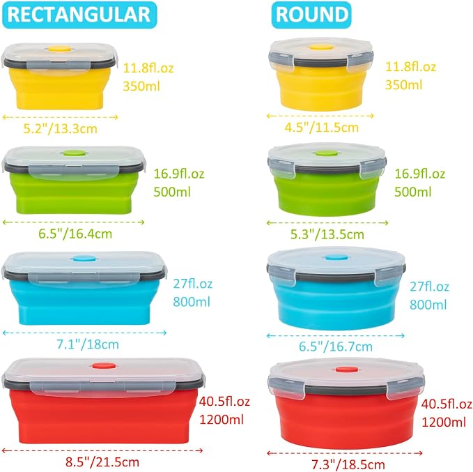 Collapsible Food Storage Containers - Image 5