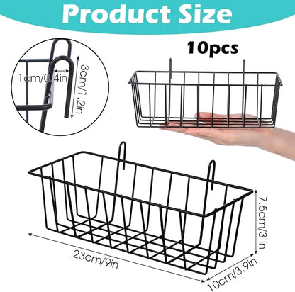 10 PCS Hanging Wire Baskets for Organizing - Image 2