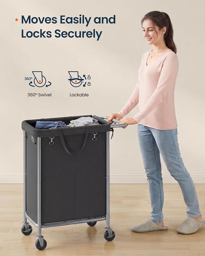 SONGMICS HOME Rolling Laundry Basket - Image 6
