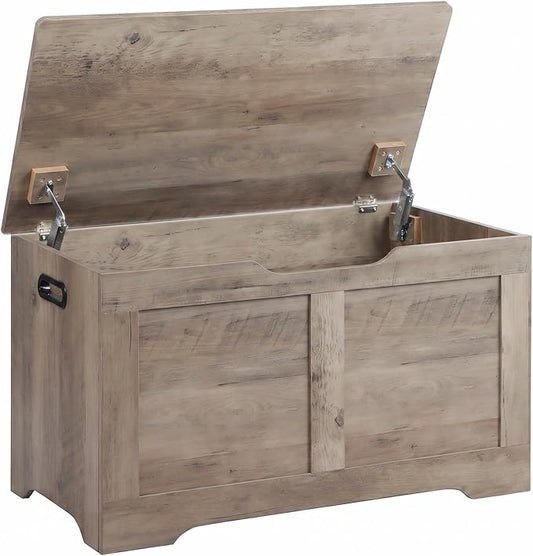Timberer 31.5" Wooden Storage Chest, Extra Large Storage Trunk | Storage Bench by Timberer