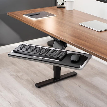 VIVO Adjustable Computer Keyboard and Mouse Platform Tray, Ergonomic Under - Image 9